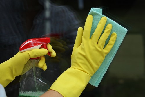 Commercial cleaning team supporting an office in Richmond