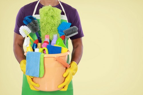 Local office cleaner working in a Richmond commercial property