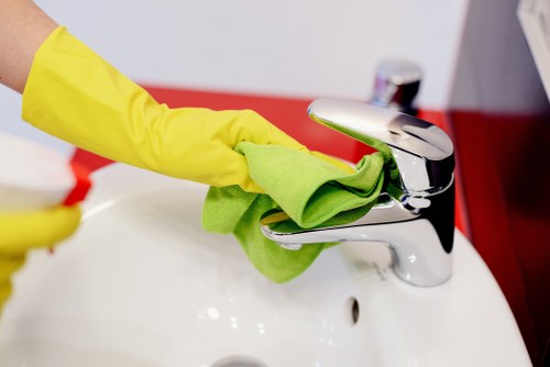 Customer raising a cleaning complaint in a professional service setting