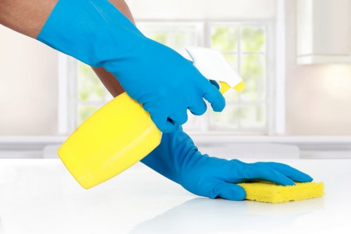 Local cleaning service handling a Richmond apartment and hallway