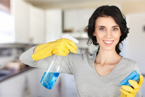 Turnover cleaning service preparing a Richmond guest bedroom for new arrivals