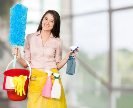Scheduled office cleaning in a Richmond business property