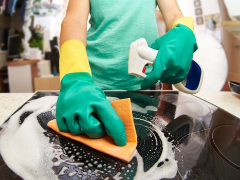 Local cleaners working in a Richmond apartment building